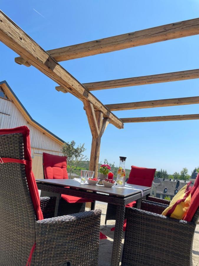 Chalet-Ferienwohnung Aehrenglueck, 70 Qm, Wellness/Fitness/Sauna - Bergroedelhof Feilitzsch Екстериор снимка